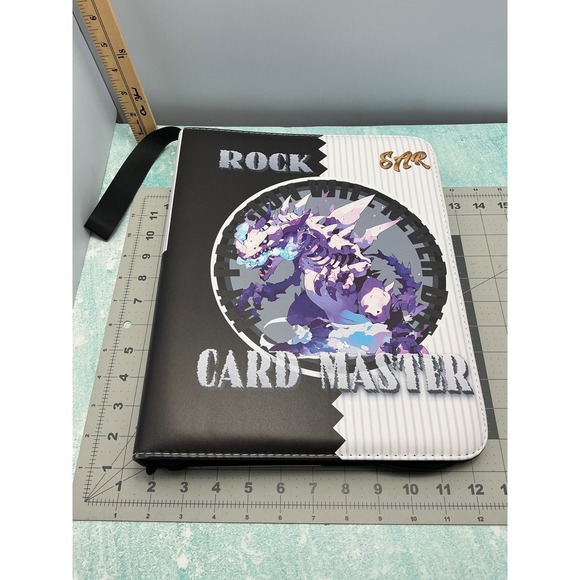 Rock Card Master Zipper Binder Album Dragon Art Storage Holder - Picture 4 of 7
